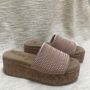 Sam Edelman Wendi Platform Slide Sandals, Size 6.5
